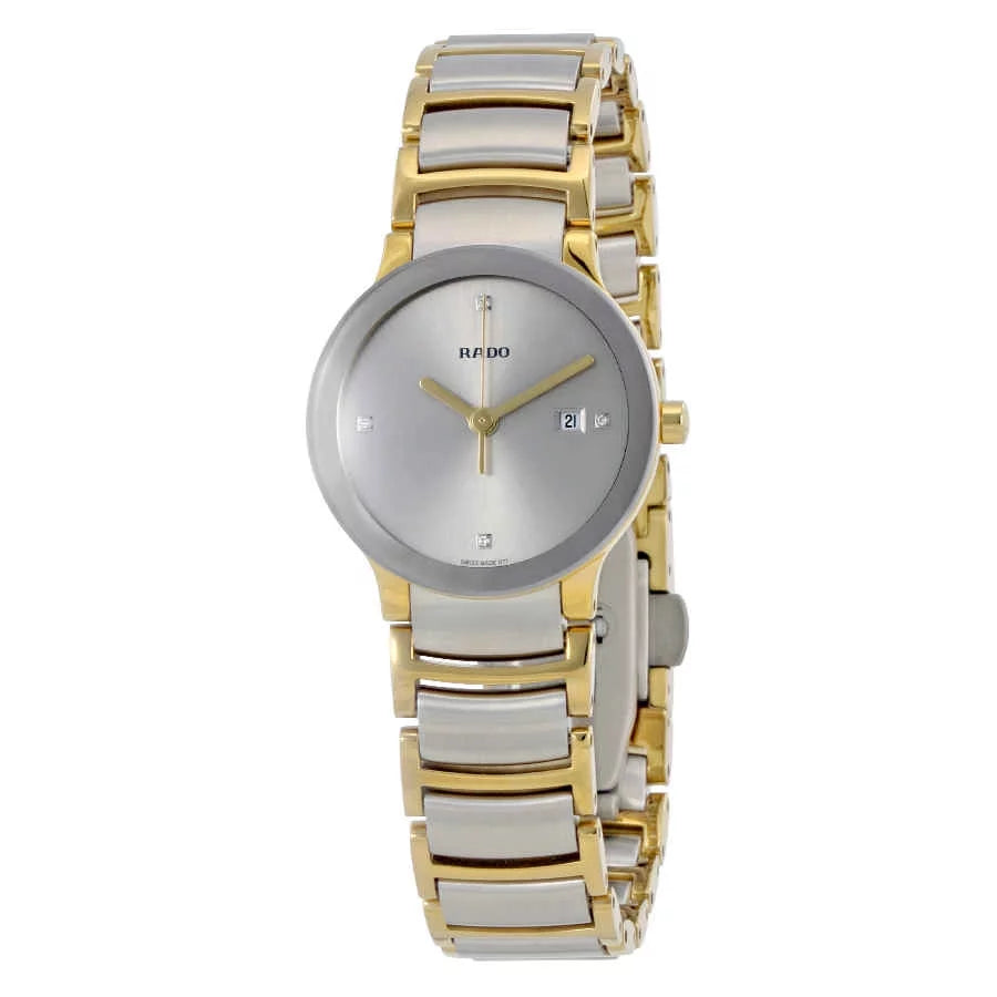 Rado Centrix Silver Dial Two-tone Ladies Watch R30932713