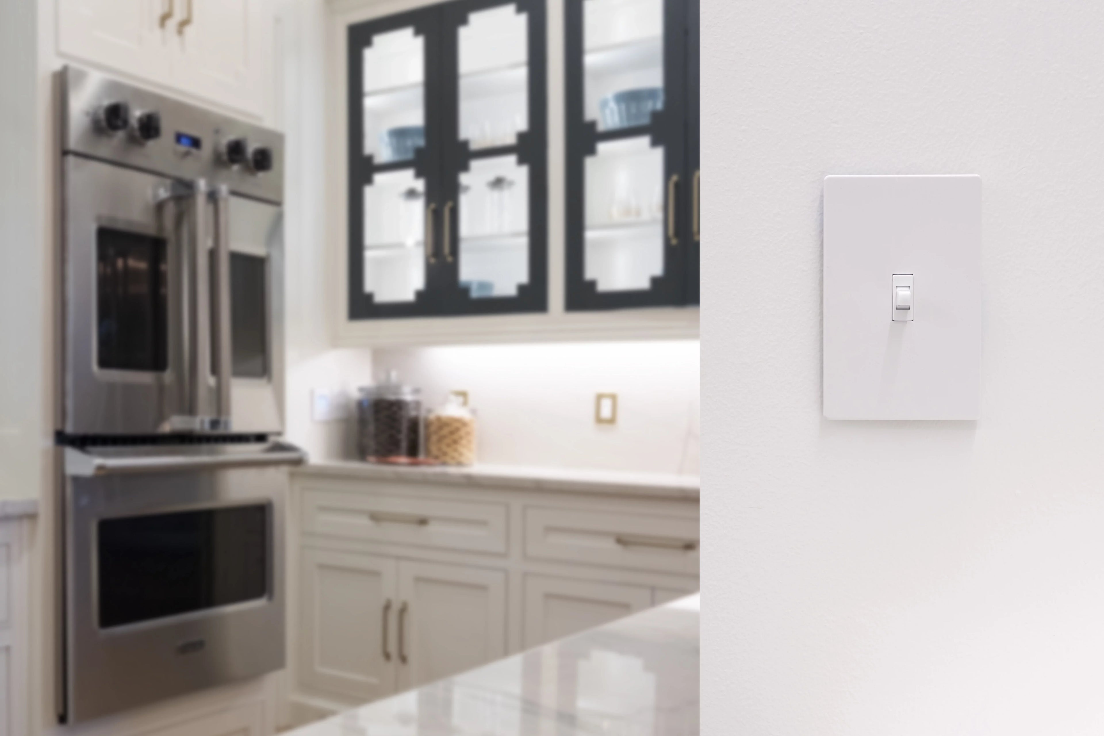 Enbrighten Z-Wave Plus Smart Toggle Light Switch, Z-Wave Hub Required, 46202, White
