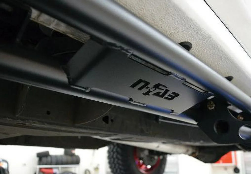 N-Fab by RealTruck Rkr Rails | Textured Dark | T074Rkrqc | Compatible with 2007-2021 Tundra Double Cab All Beds, SRW Gas