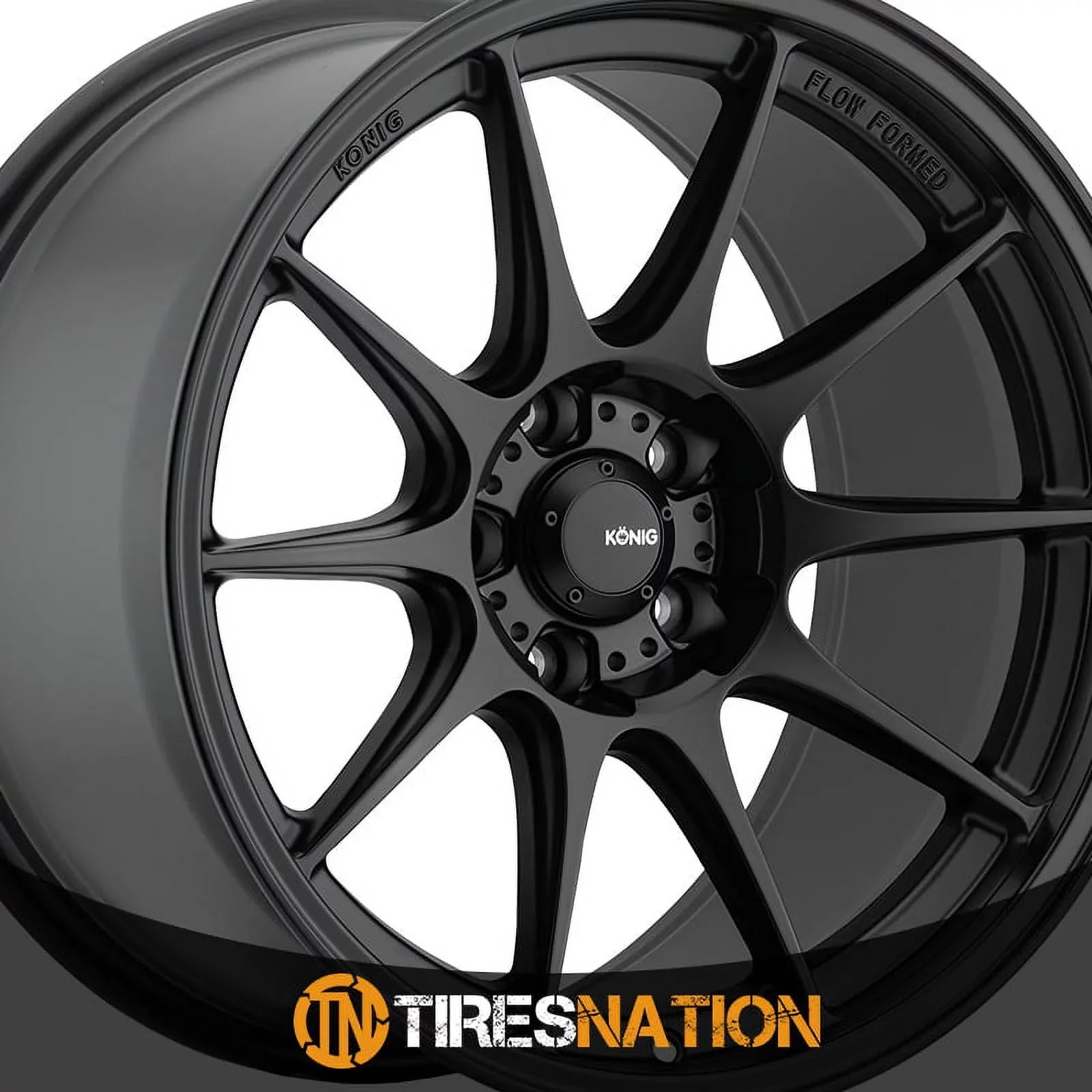 Konig 57B Dekagram 17x8 5x114.3 +40et Semi-Matte Ebony Wheel