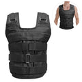 Lixada Adjustable Load Vest 50kg Max Load Oxford Cloth Jacket for Strength Training Exercise Empty