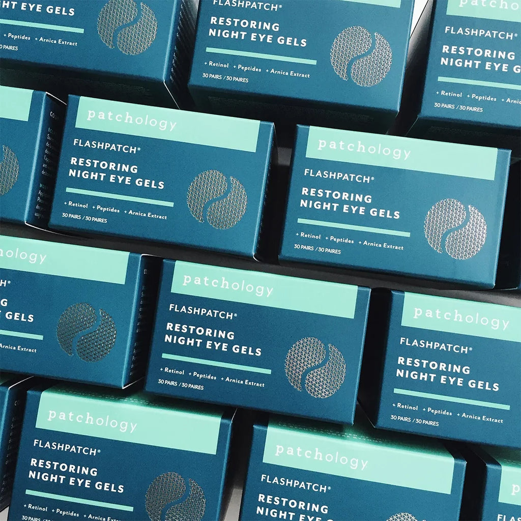 Patchology Flasatch Restoring Night Under Eye Gels Eye Masks, 30 Count