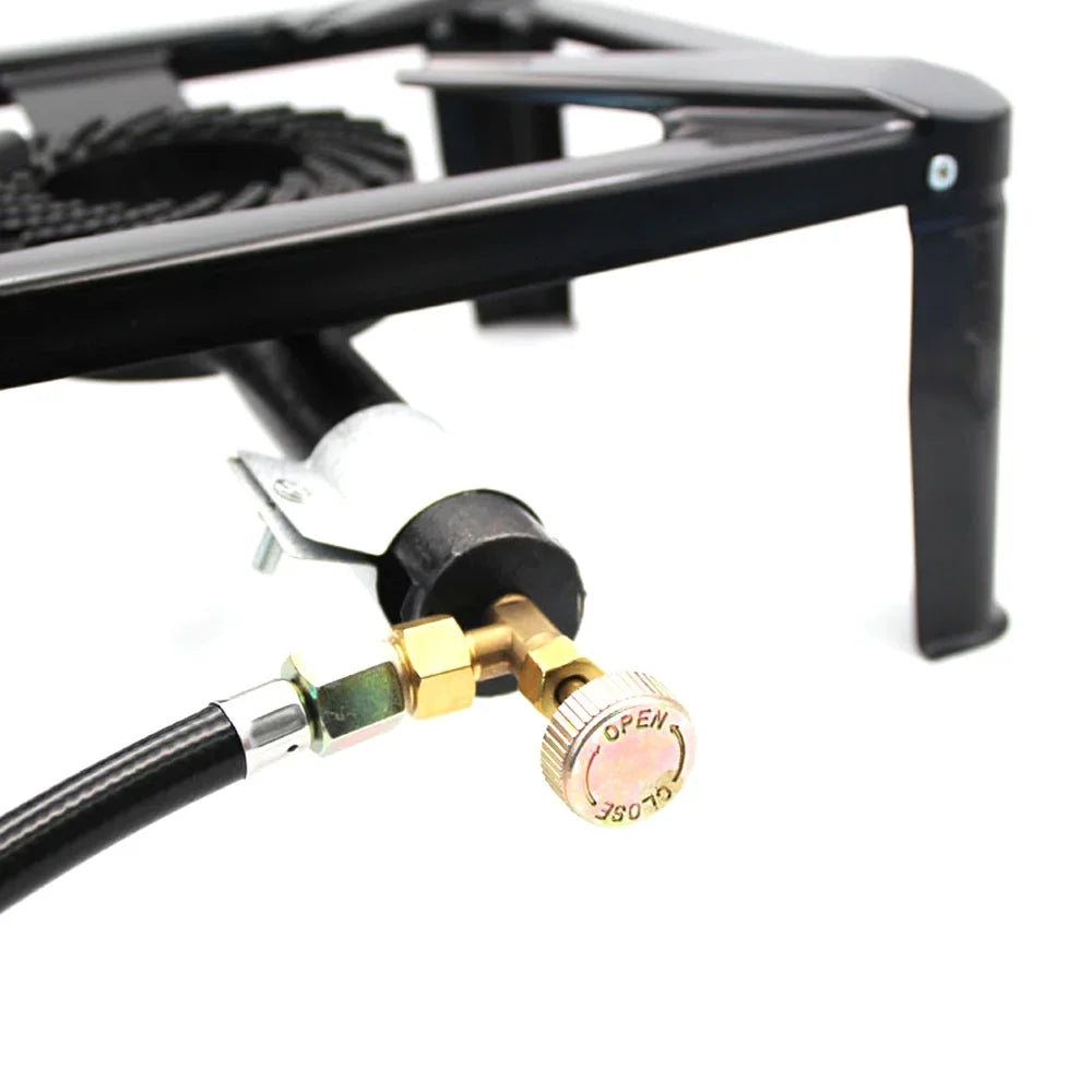 Lixada Portable Cast Iron Stove Propane Gas Camping Suitable for Outdoor Use