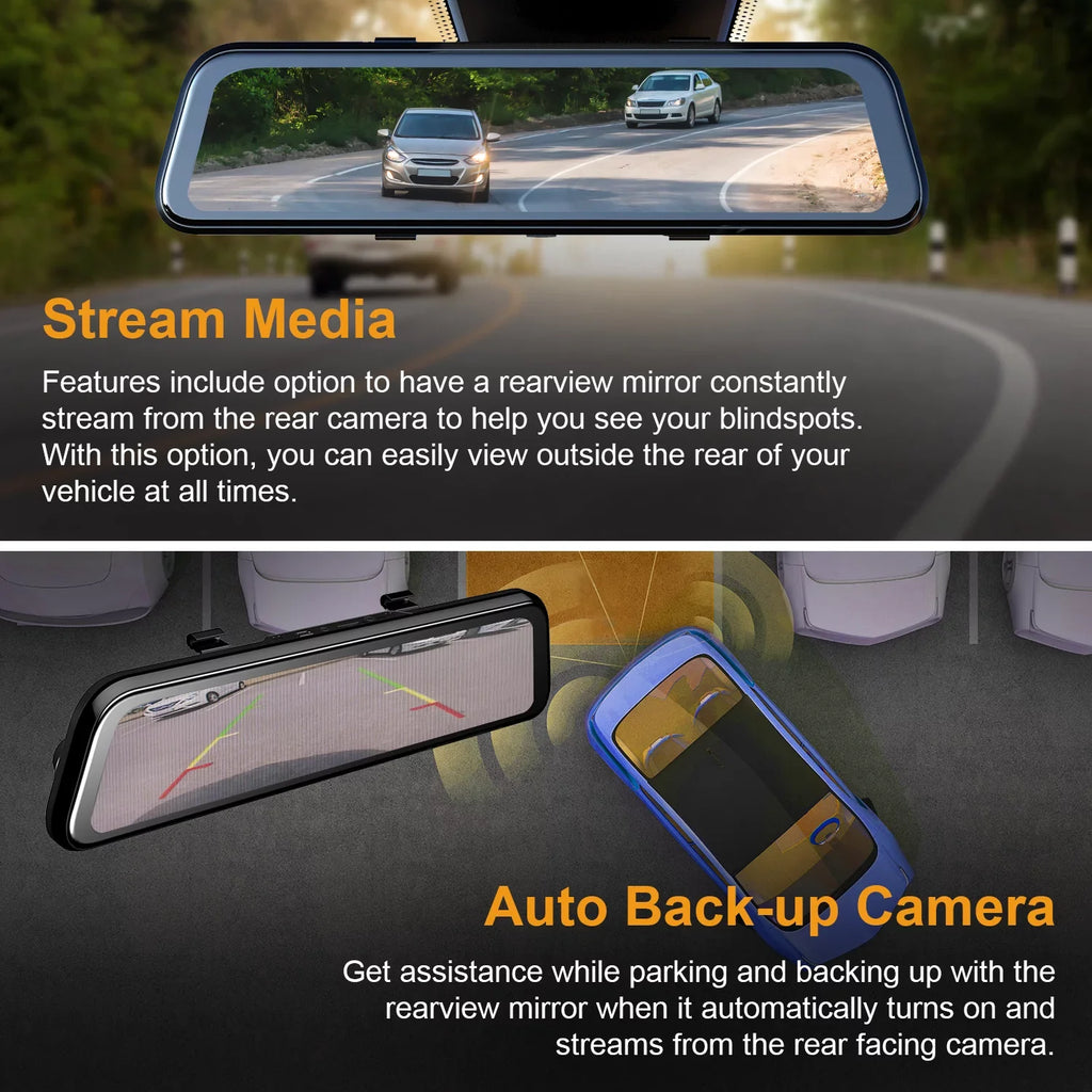 Rexing M2 Smart Mirror Dash Cam with BSD ADAS