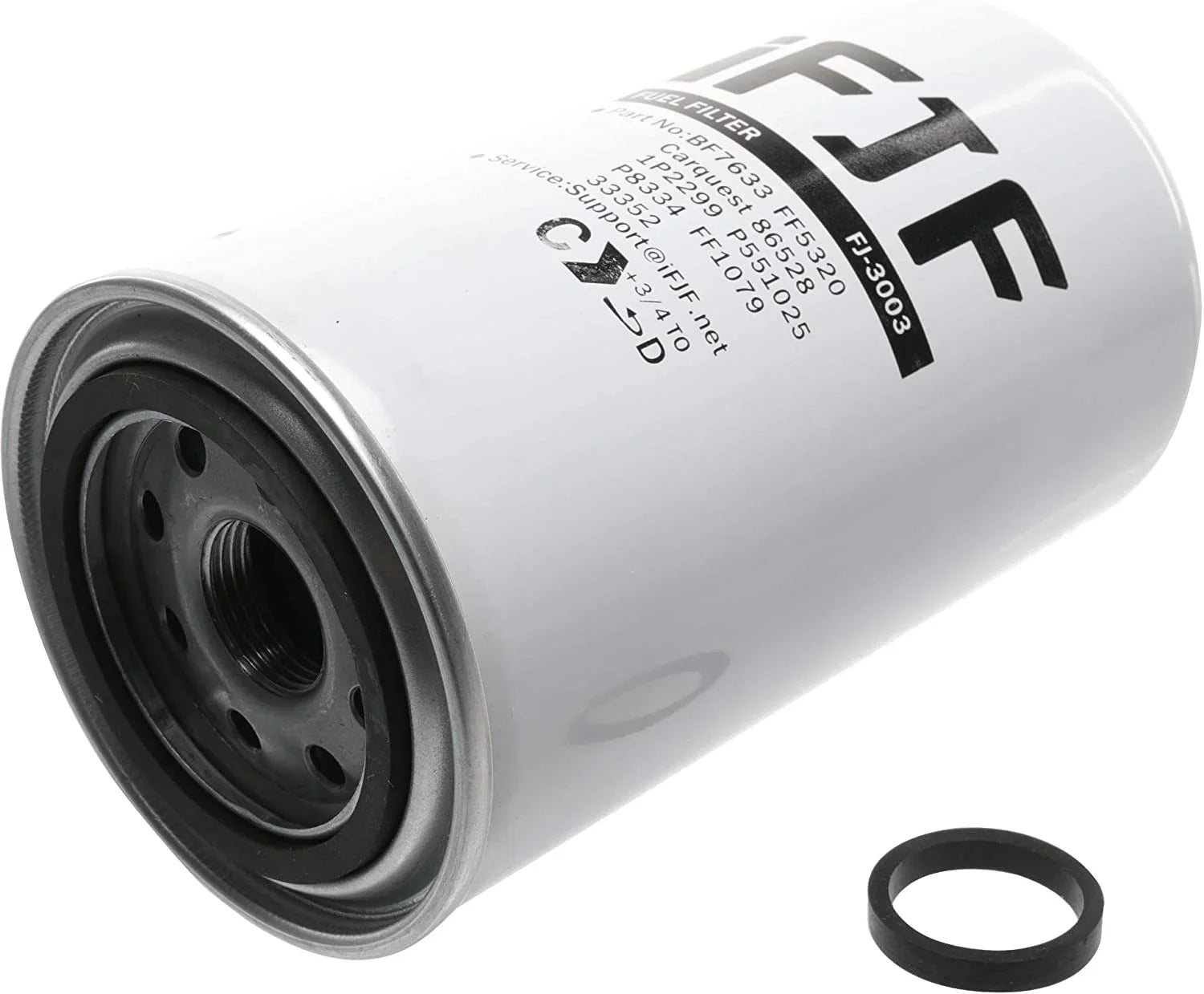 iFJF BF7633 Spin-on Fuel Filter Replacement for Duramax 6.6L 2001-2016 Chevy Silverado/GMC Sierra 2500HD 3500HD Replaces FF3003 1R-0750 FF5320 P551313 33528
