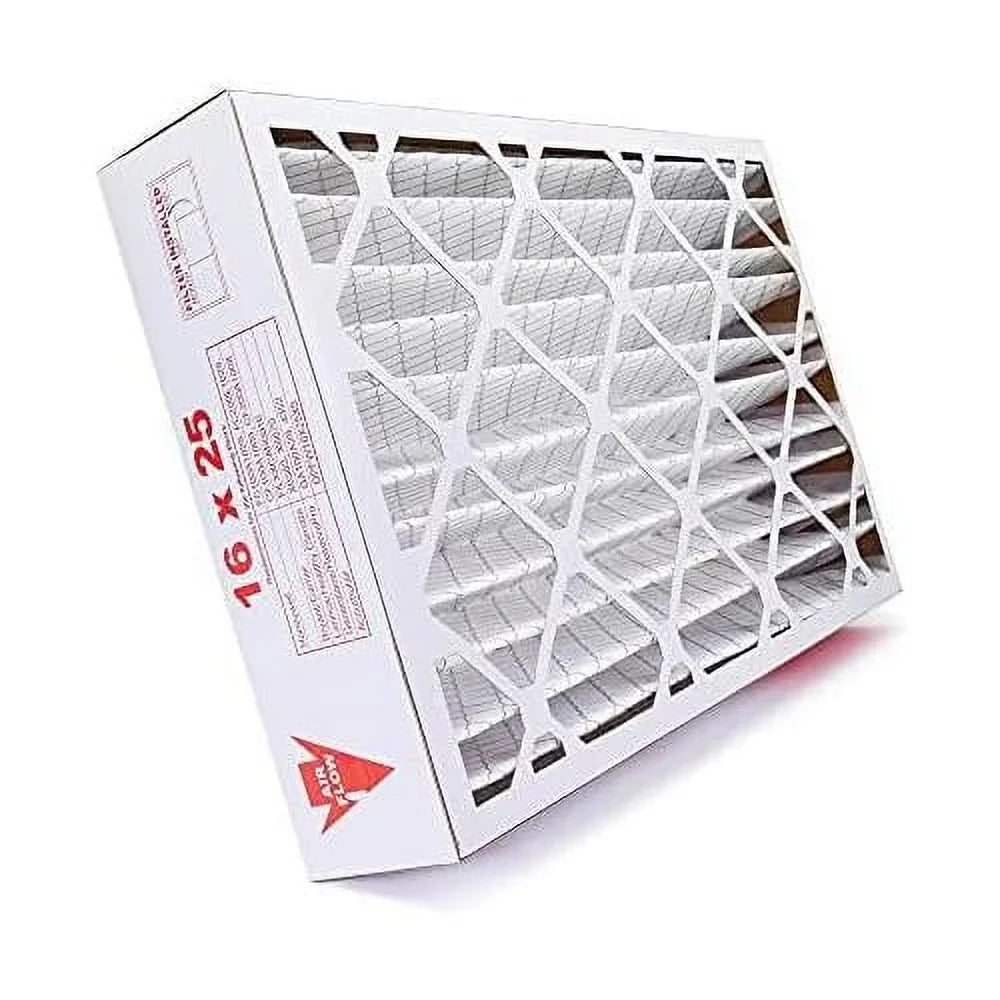 16X25x5 MERV 8 HV Furne Air Filter Replement For FC100A1029 CF200A1008 CF200D1625, Dust 4-Pk, Made In The