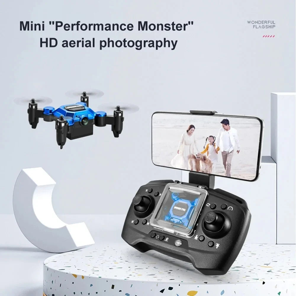 K04 Mini Drone for Kids, RC Quadcopter HD Camera 360° Flip Headless Drones Foldable RC Aircraft One Key Land Auto Hovering Suitable for Beginners Toys Gift