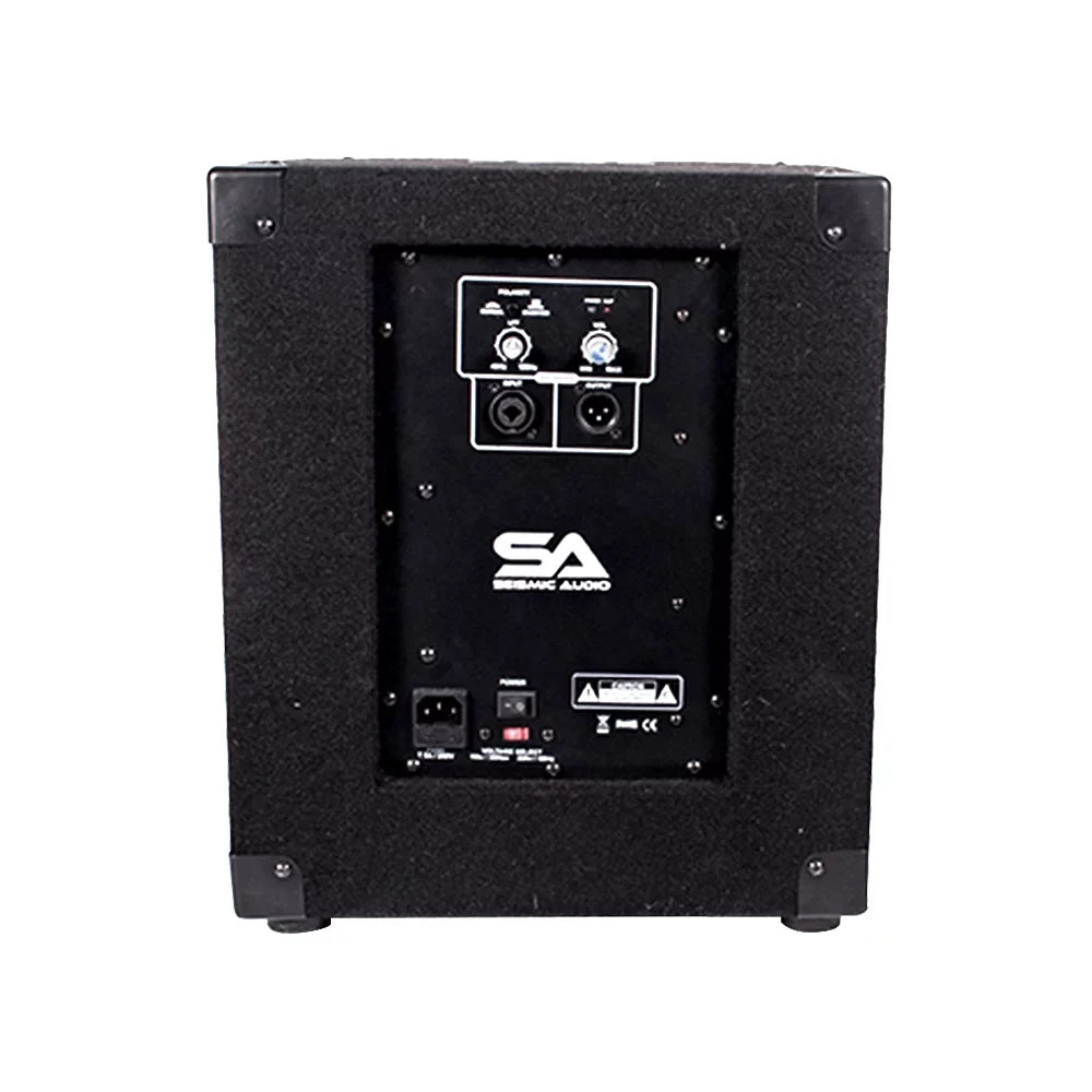 Seismic Audio Powered 10" Pro Audio Subwoofer Cabinet PA DJ PRO Audio Band Speaker New 500W - Really-Mini-Tremor