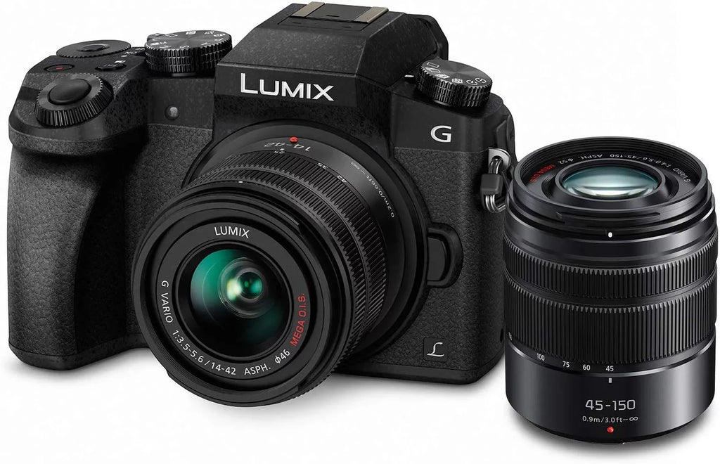 LUMIX G7 4K Digital Mirrorless Camera Dual Lens Bundle DMC-G7WK