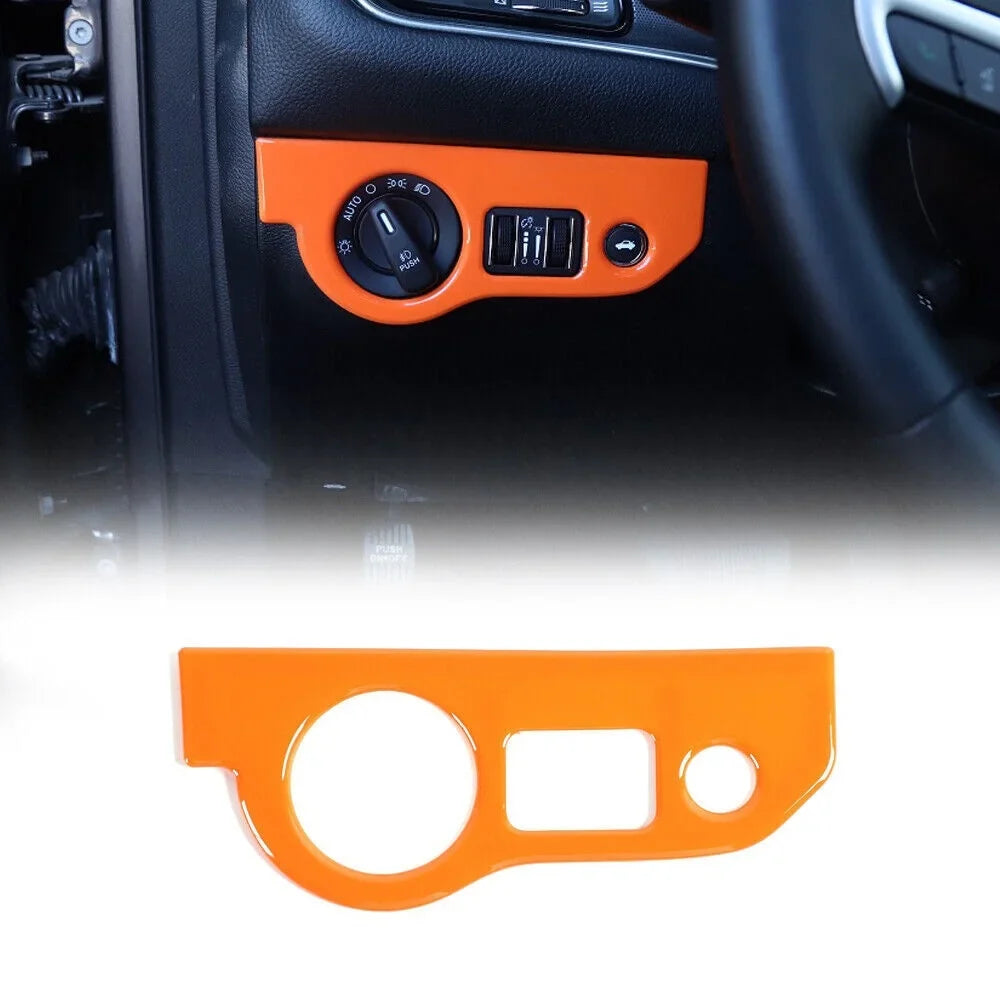 Teledu 17x Orange Set Center Console Dash Panel Cover Trim Kit