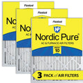 Nordic Pure 20x20x2 Pleated MERV 10 Air Filters 3 Pack