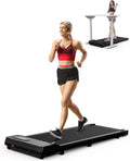 Walking Pad Treadmill Under Desk, 2.5 Small Portable Treadmill for Office, Home, Ultra Quiet & Installation-Free, Remote Control, LED Display, 0.6-5MPH, 300 Lb