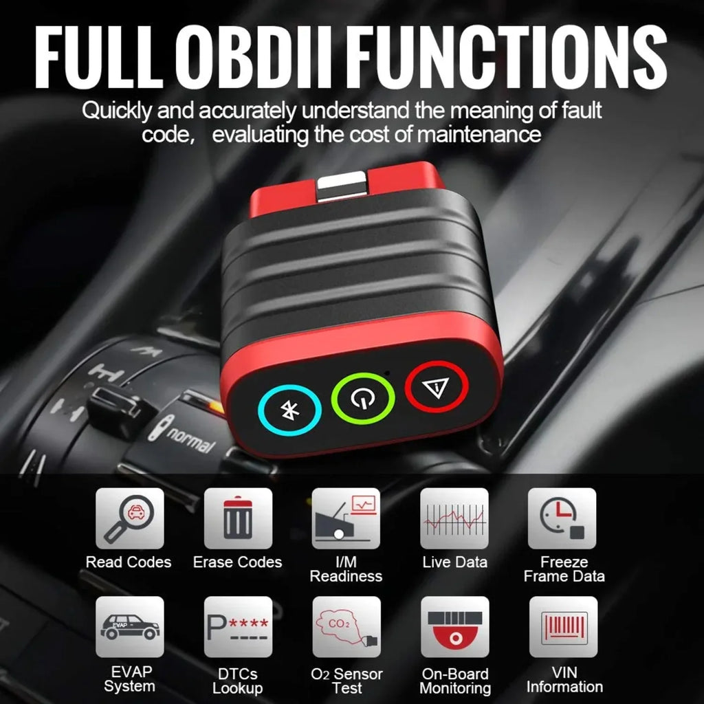 THINKCAR Bluetooth OBD2 Scanner Diagnostic Tool, OE Full-System Car Scanner for iOS & Android, Check Engine Light Fault Code Reader & Scan Tool for All 1996 & Newer Vehicles - THINKDIAG MINI