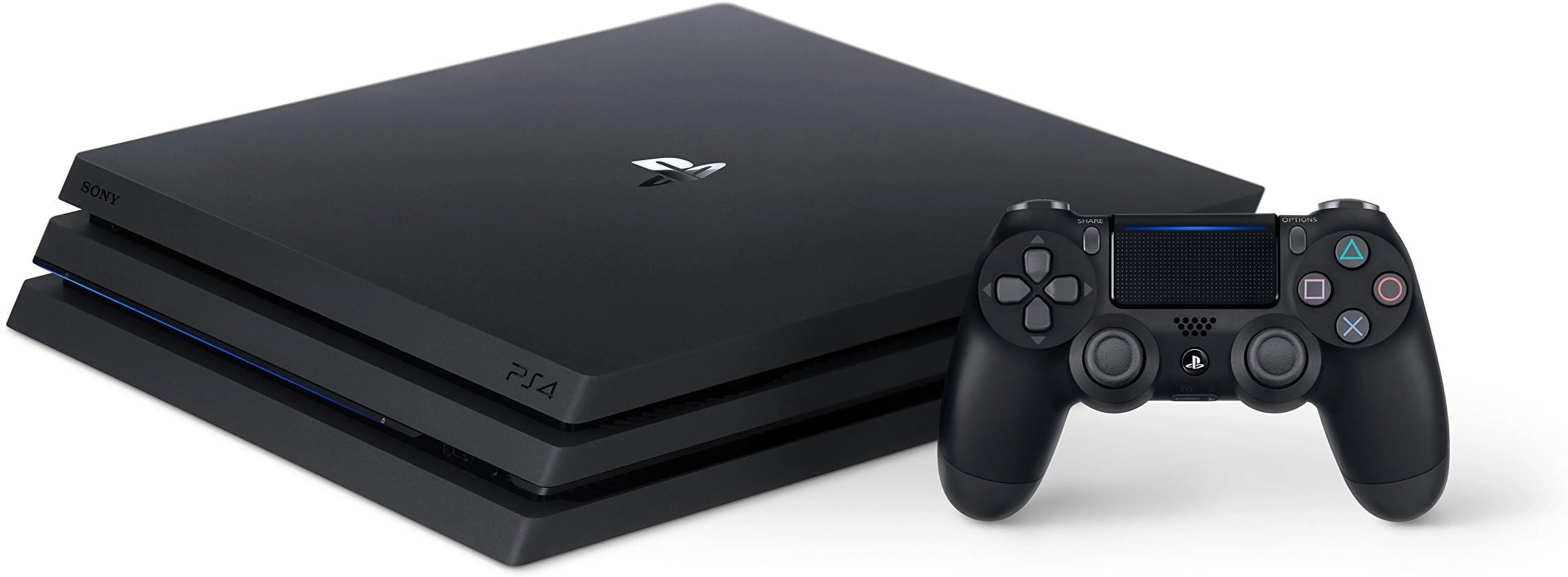 Pre-Owned PlayStation 4 Pro 1TB Gaming Console Jet with 2 Controller Included BOLT AXTION Bundle (Refurbished: Like New)
