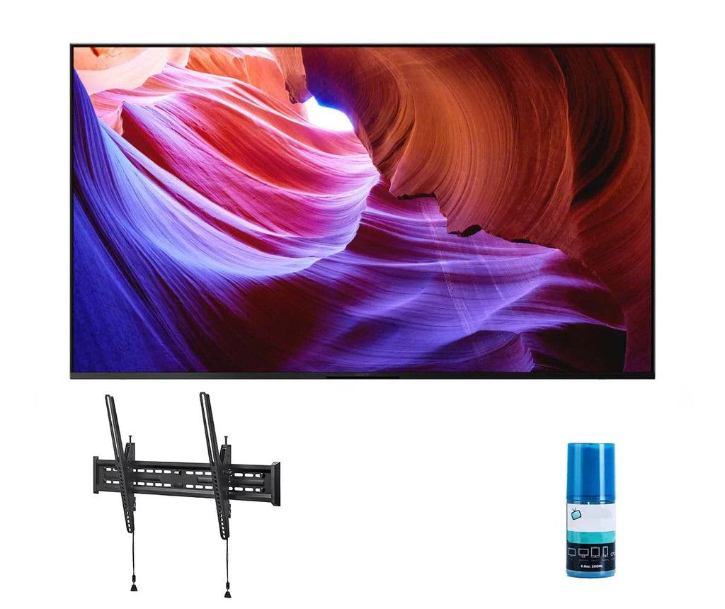 KD50X85K 50" 4K HDR LED with PS5 Features Smart TV with a Walts TV Tilt Mount for 43"-90" TV's and Walts Screen Cleaner Kit (2022)