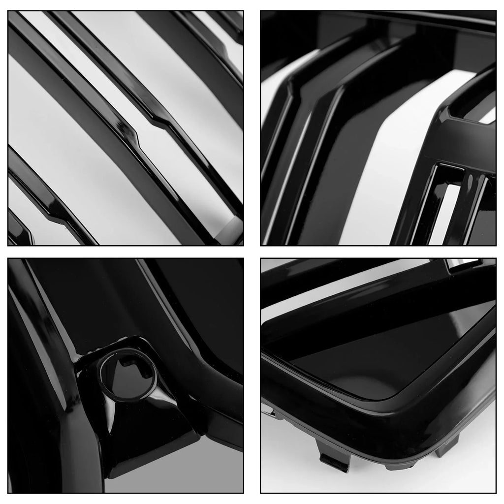Front Bumper Grille Grill Fit for X6 G06 M50i 2020-2022 W/Camera Hole Jet