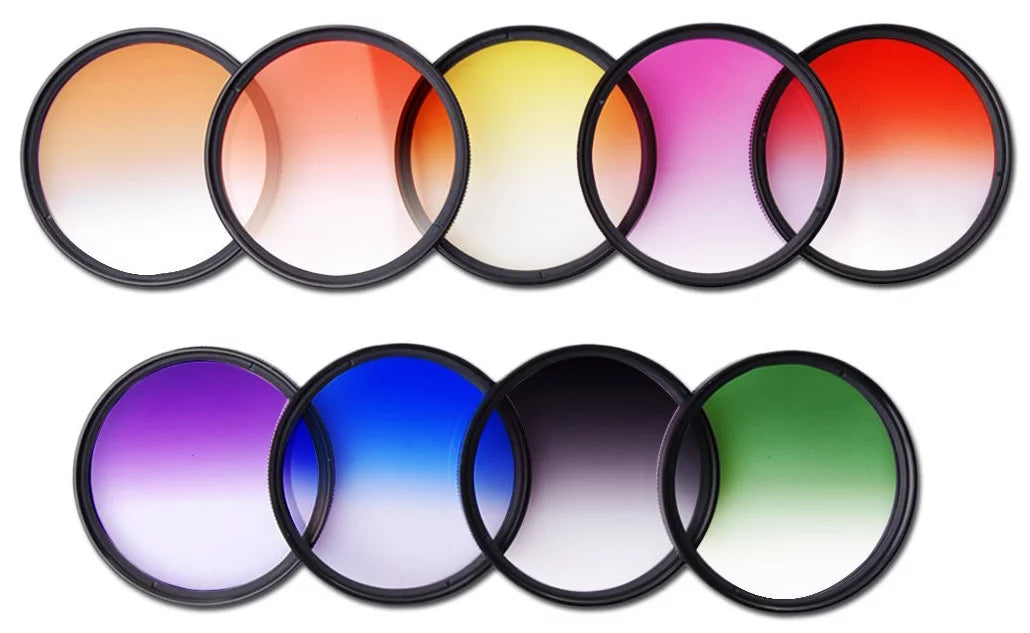 Opteka 58mm Professional 9pc Solid and Graduated Filter Accessory Bundle with 5pc Filter kit (UV-CPL-FL-ND4-10x), 4pc Macro Lens Set (+1,+2,+4,10x), Tulip & Rubber Lens hoods + Cleaning kit and More