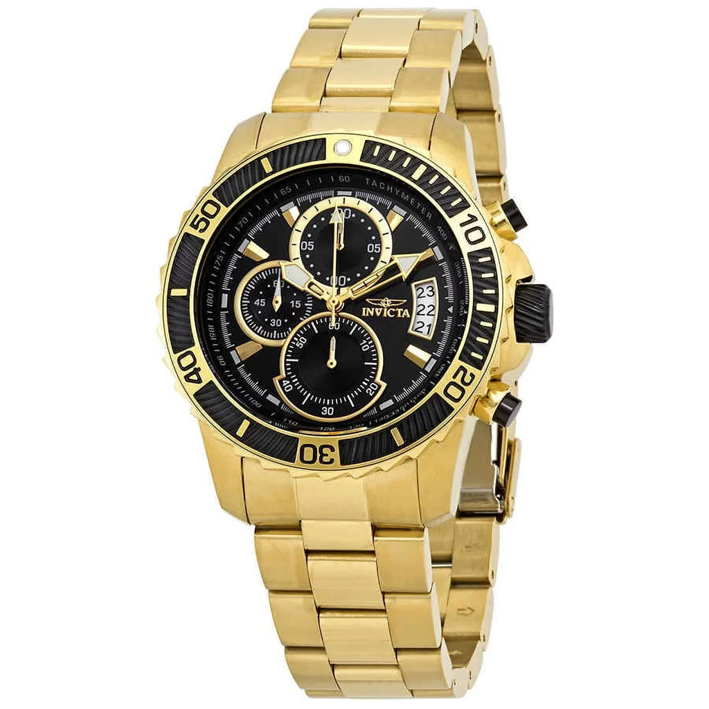 Invicta Pro Diver Chronograph Ebony Dial Men's Watch 22414