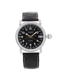 New Longines Heritage Avigation GMT Steel Ebony Automatic Watch L2.778.4.53.2