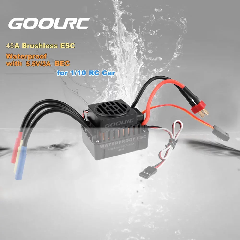 GoolRC Accessory,Set 110 Combo F540 4370KV Car 4370KV Motor 45A ESC Waterproof Rookin 1/10 Remote Car