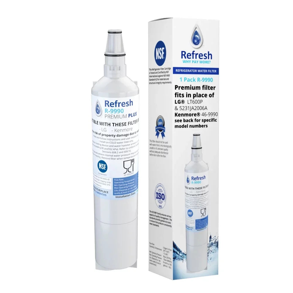 Replacement Water Filter For Tier1 RWF1051 -by Refresh (2 Pack)