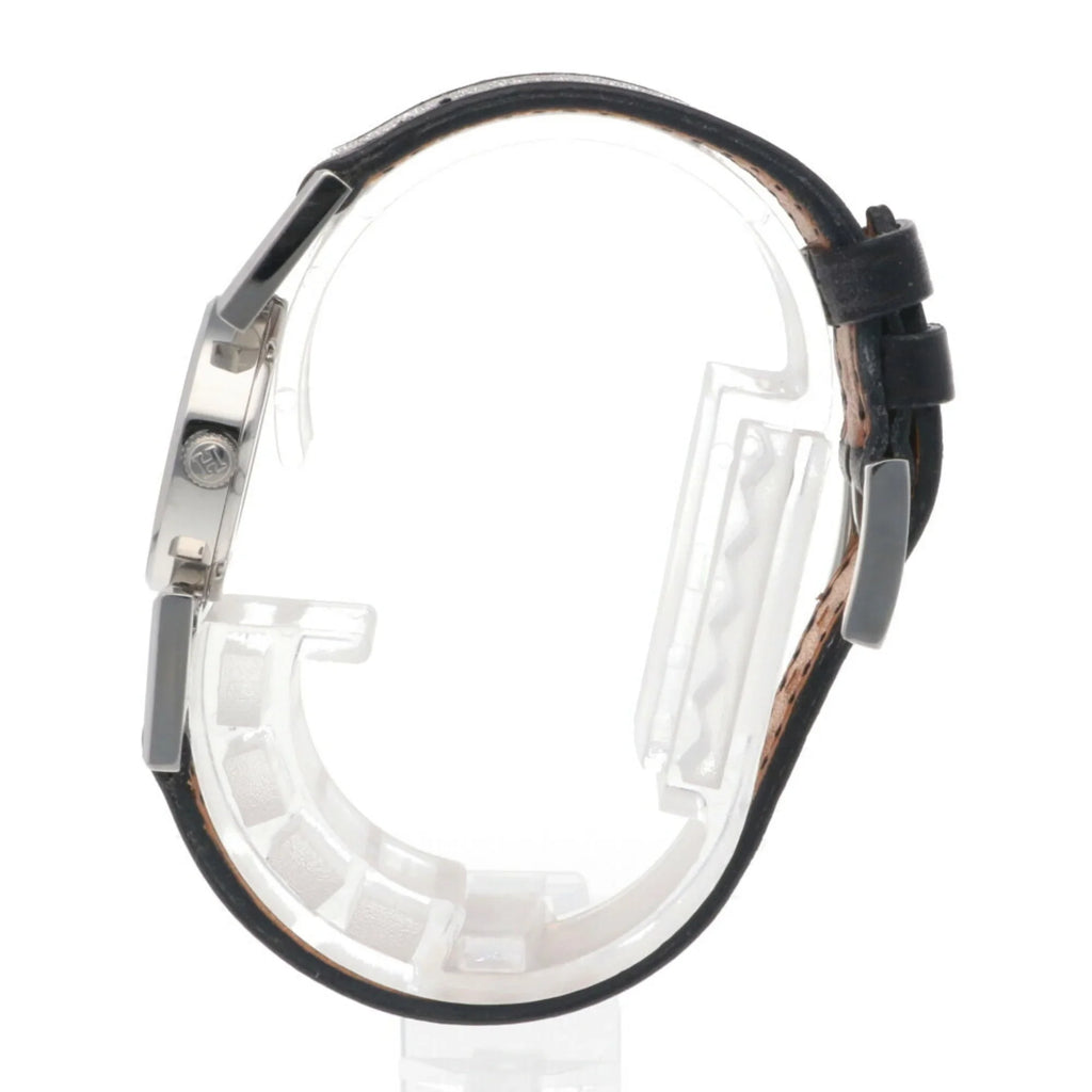Pre-Owned Hermes Paprika Watch Stainless Steel PA1.230 Quartz Ladies HERMES Diamond Bezel (Good)