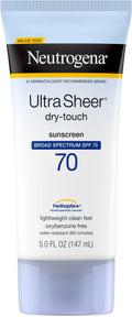 6 Pack - Neutrogena Ultra Sheer Dry-Touch Sunscreen Lotion, Broad Spectrum SPF 70 UVA/UVB, 5 fl. oz 1 ea