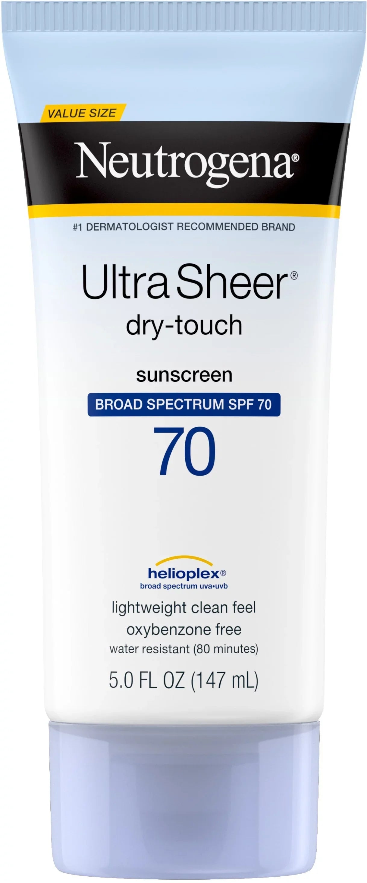 6 Pack - Neutrogena Ultra Sheer Dry-Touch Sunscreen Lotion, Broad Spectrum SPF 70 UVA/UVB, 5 fl. oz 1 ea