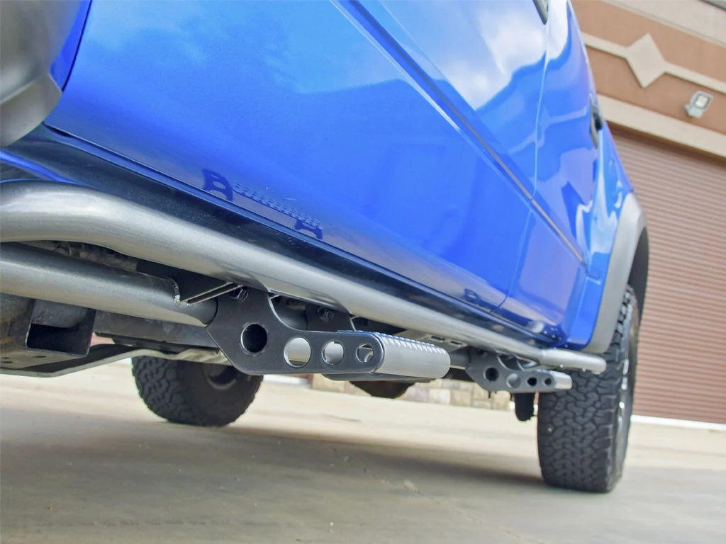 N-Fab by RealTruck Rkr Rails | Textured Dark | T074Rkrqc | Compatible with 2007-2021 Tundra Double Cab All Beds, SRW Gas