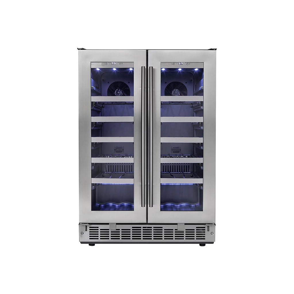 Danby DWC047D1BSSPR Napa 24\" French Door Dual-Zone Wine Cooler
