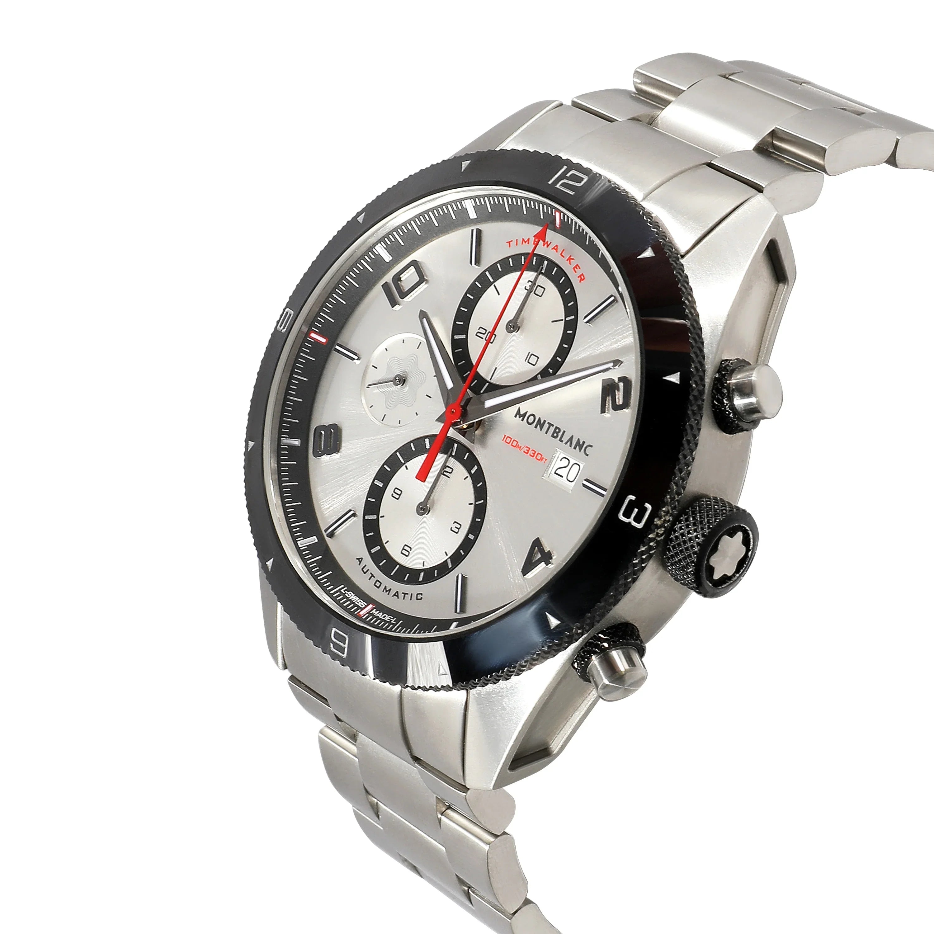 Montblanc Timewalker 116099 Men's Watch in Stainless Steel Pre-Owned