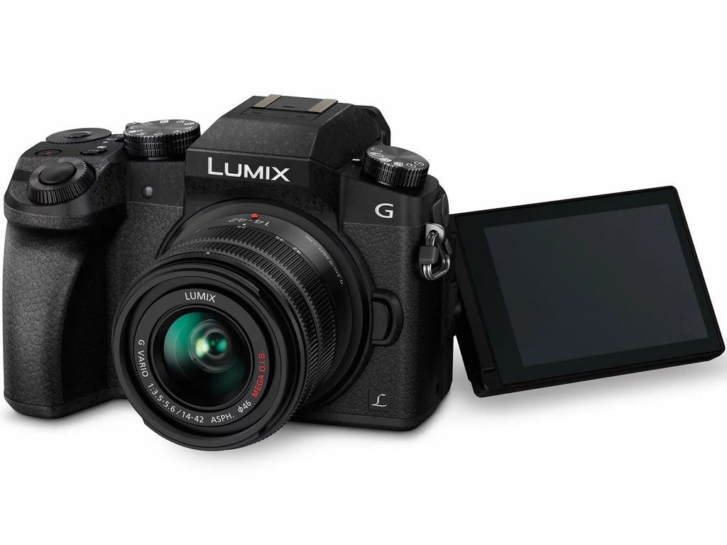 LUMIX G7 4K Digital Mirrorless Camera Dual Lens Bundle DMC-G7WK