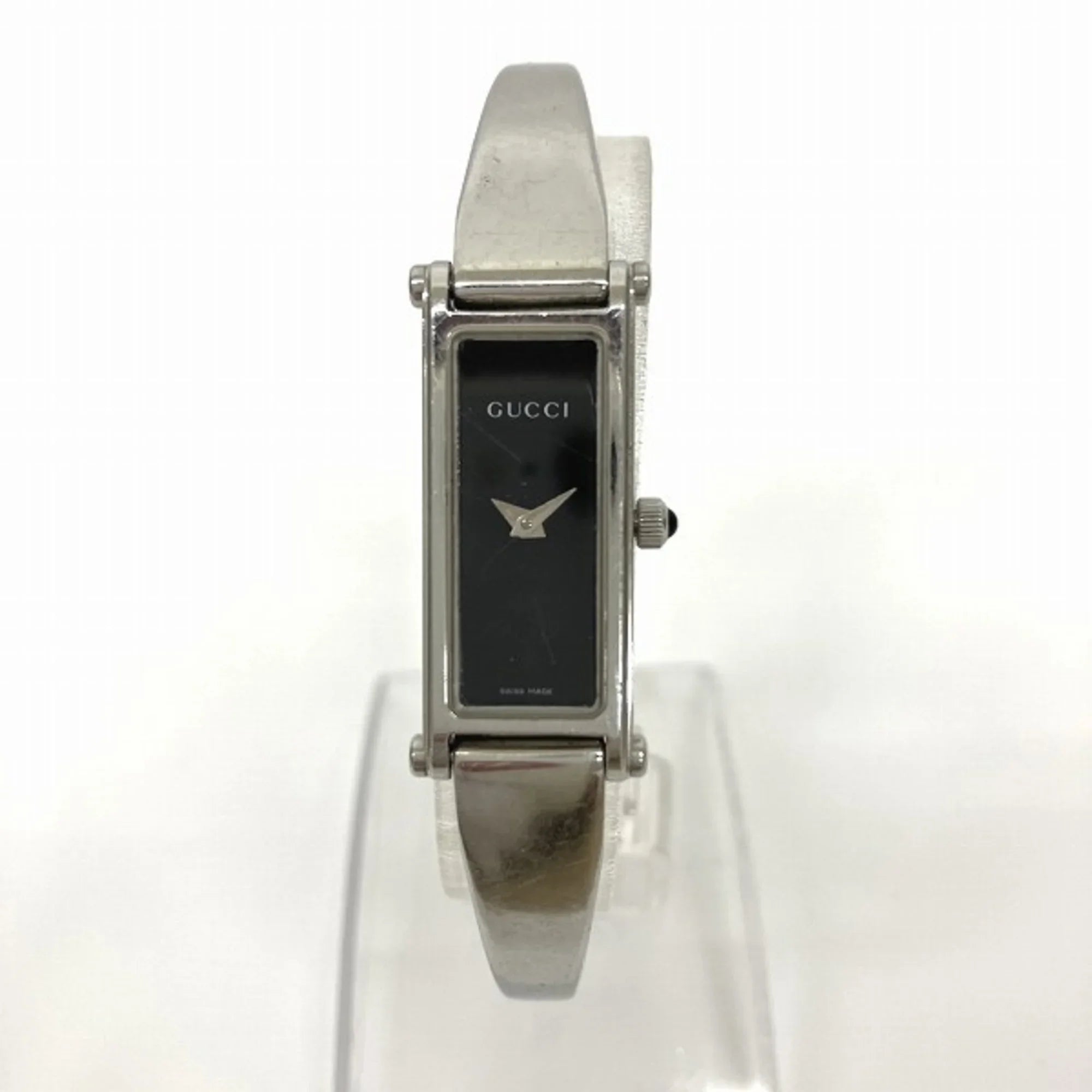 Pre-Owned GUCCI 1500L Dark Quartz Watch Ladies (Good)