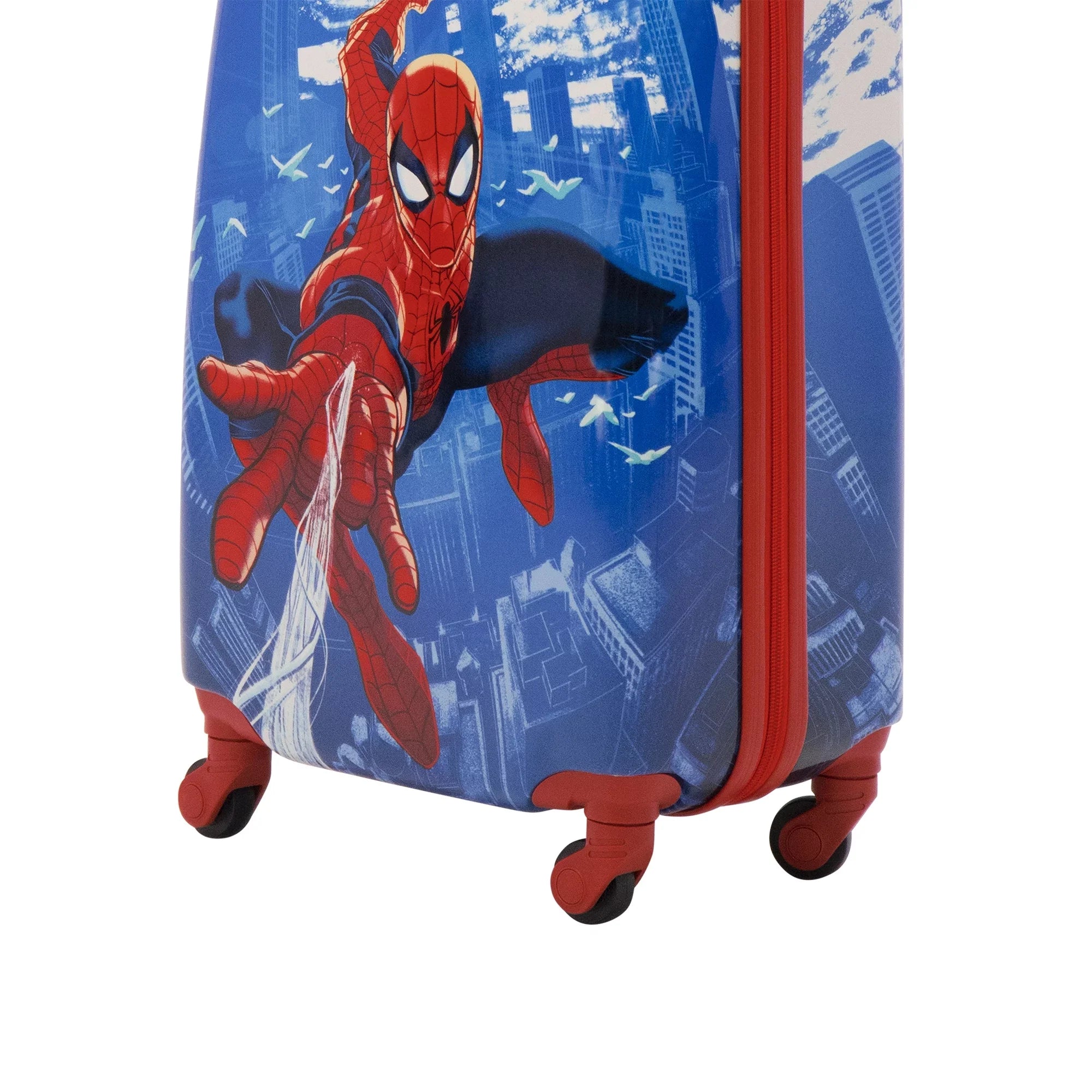 Marvel Spider-Man 21 Inch Kids Rolling Luggage, Hardshell Carry On Suitcase with Wheels, Blue