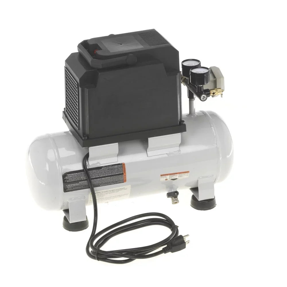 Quipall 2-.33 1/3 2 Gallon Oil-Free Hotdog Air Compressor