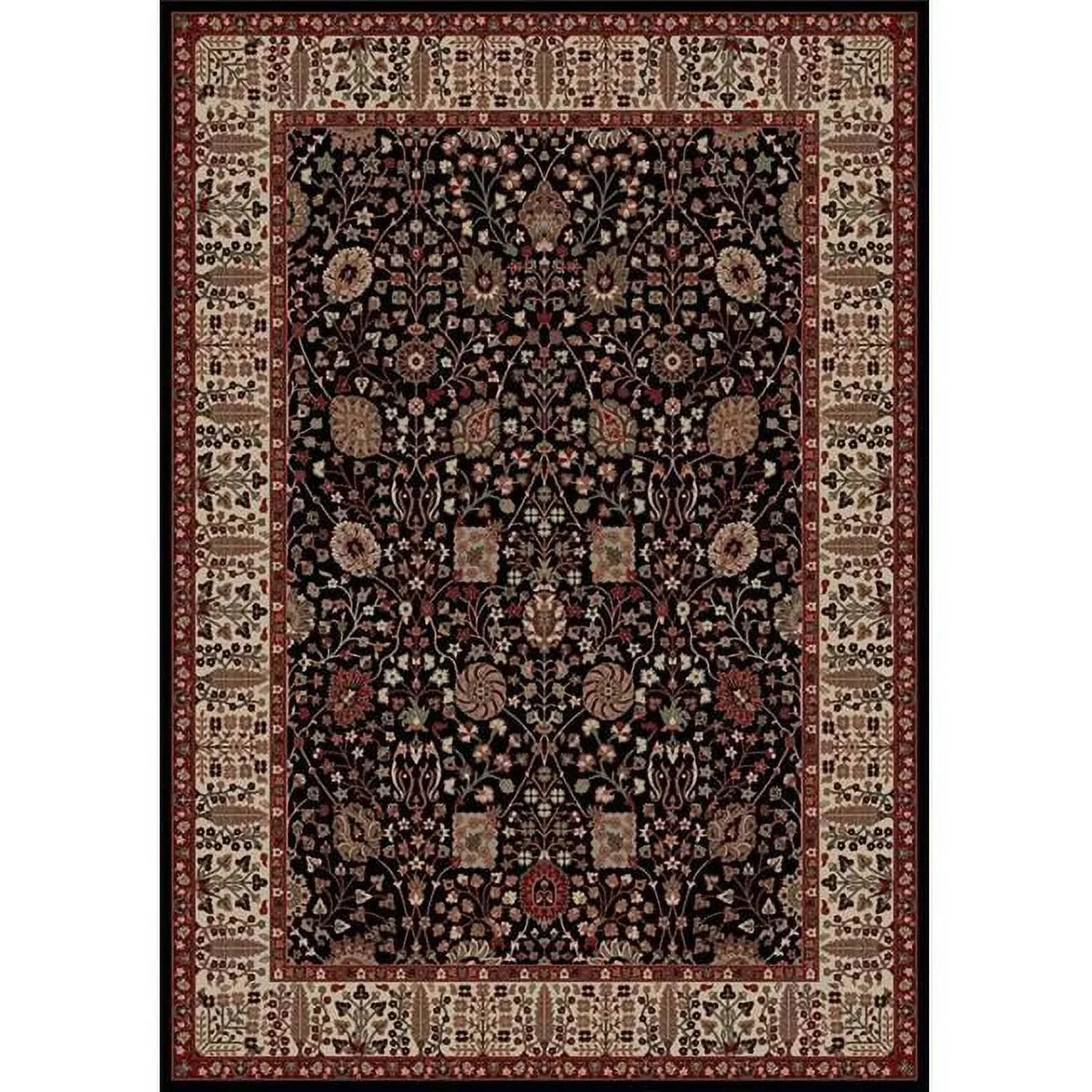 Concord Global Persian Classics Kashan - Ivory - 7 ft. 10 in. x 11 ft. 2 in.