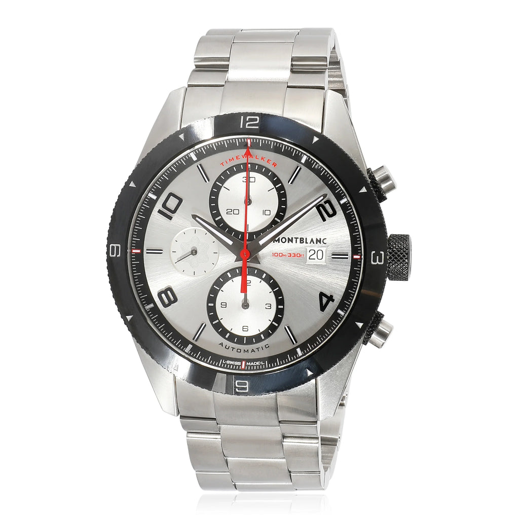 Montblanc Timewalker 116099 Men's Watch in Stainless Steel Pre-Owned