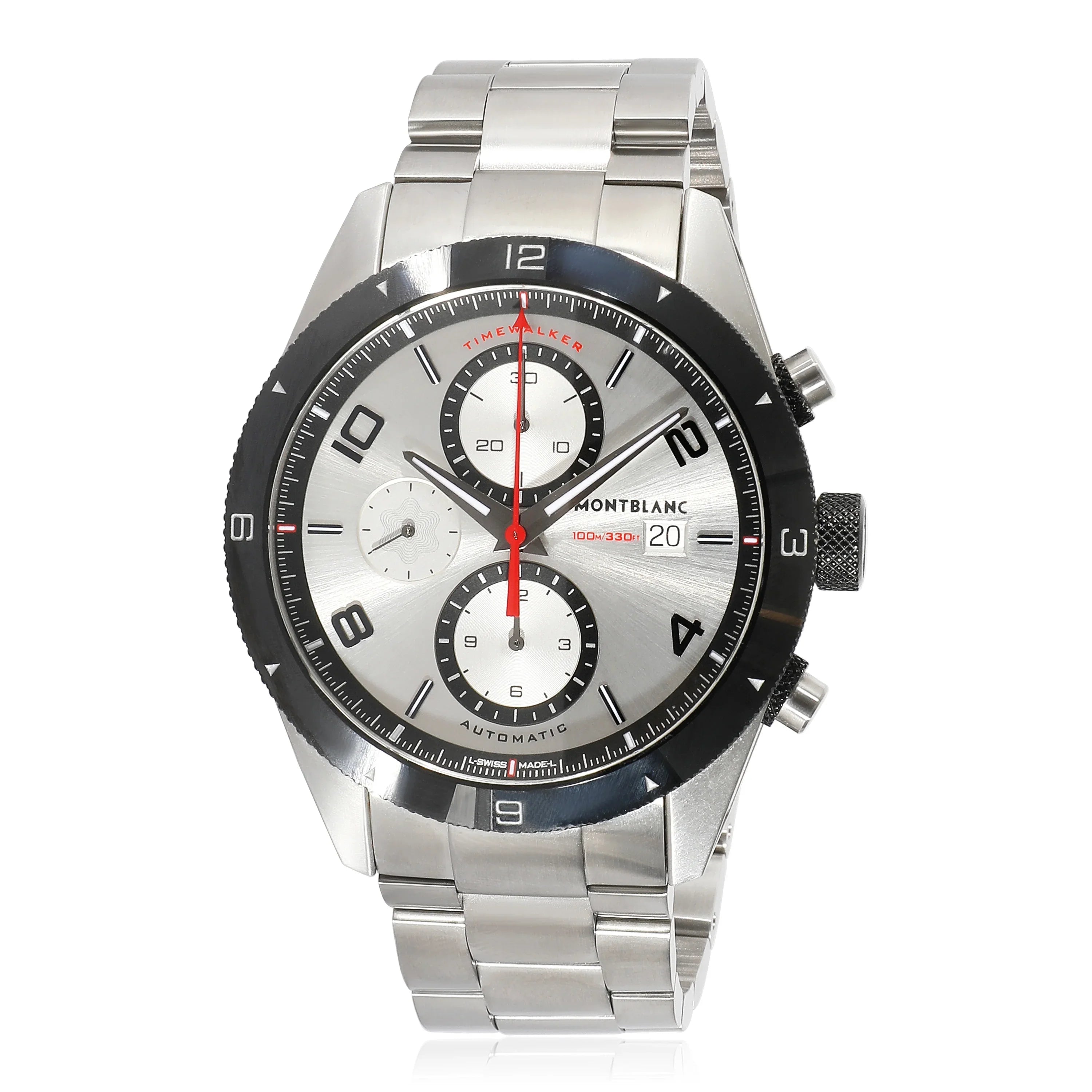 Montblanc Timewalker 116099 Men's Watch in Stainless Steel Pre-Owned