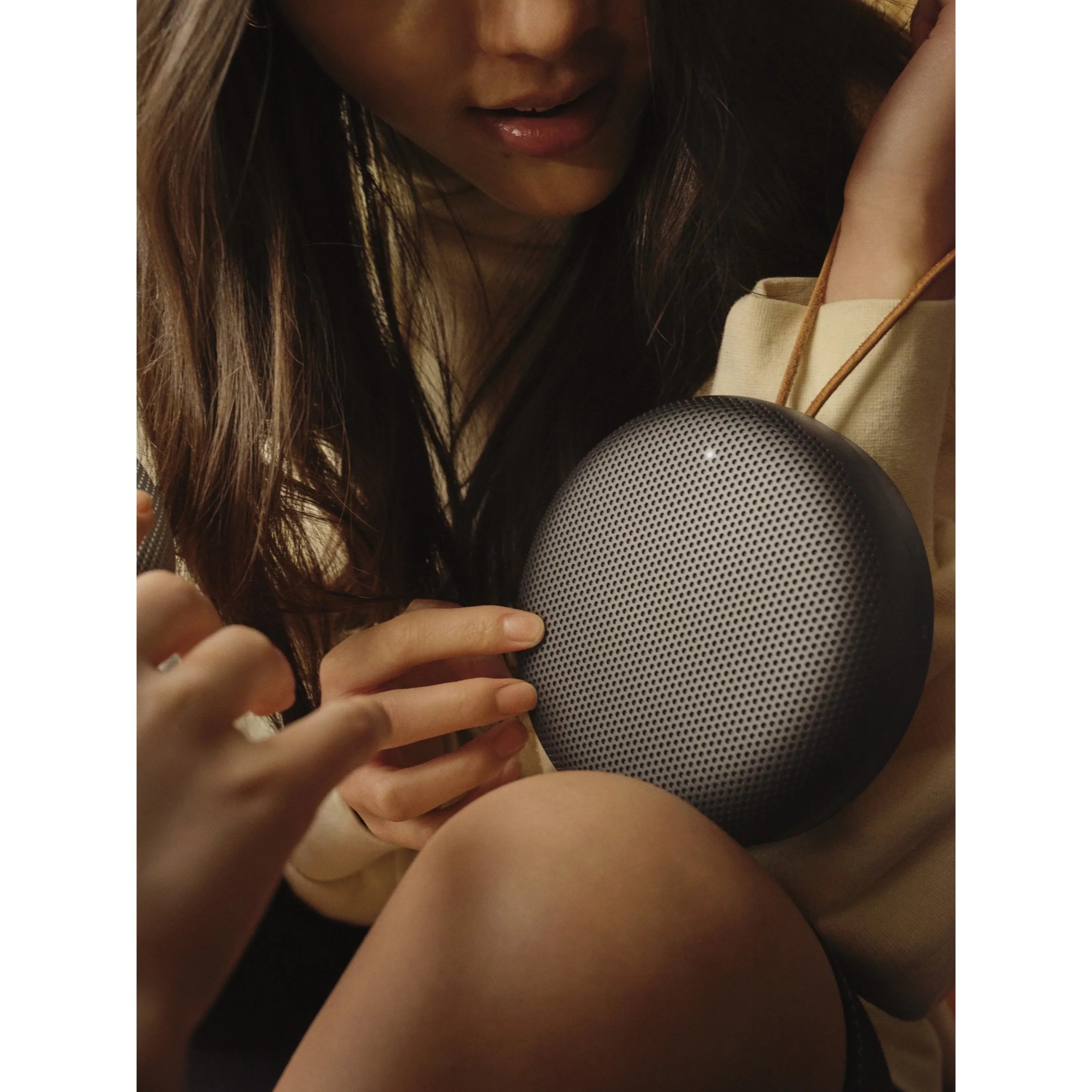 B&O BeoSound Portable Bluetooth Speaker, Jet Anthracite, A1 2nd Gen