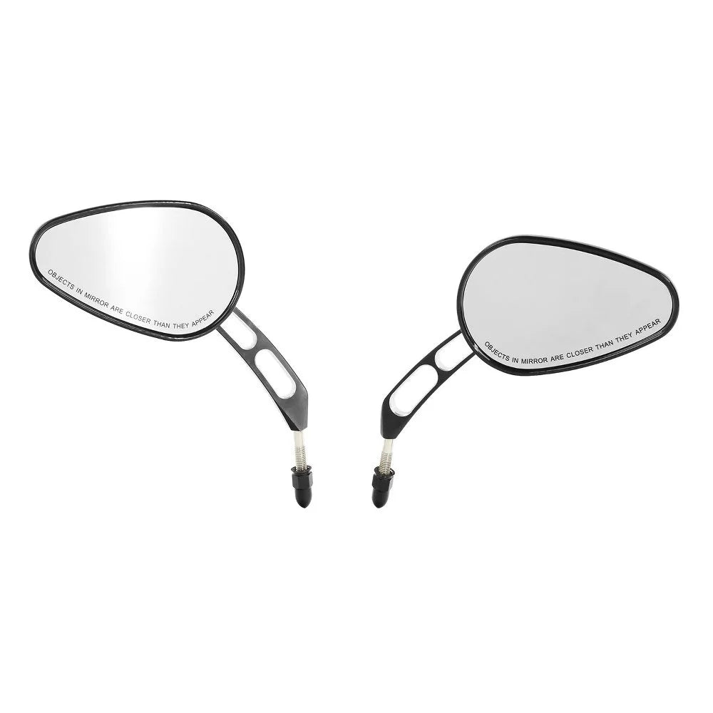 Teledu Dark Rear View Mirrors Harley Softail Deluxe FLSTN Fits 2005-2017 Fits 2016 8mm