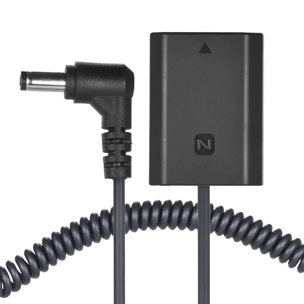 Andoer NP FZ100 Dummy Battery Pack for A7III A9 A7RIII A7SIII, Adapter with Spring Cable