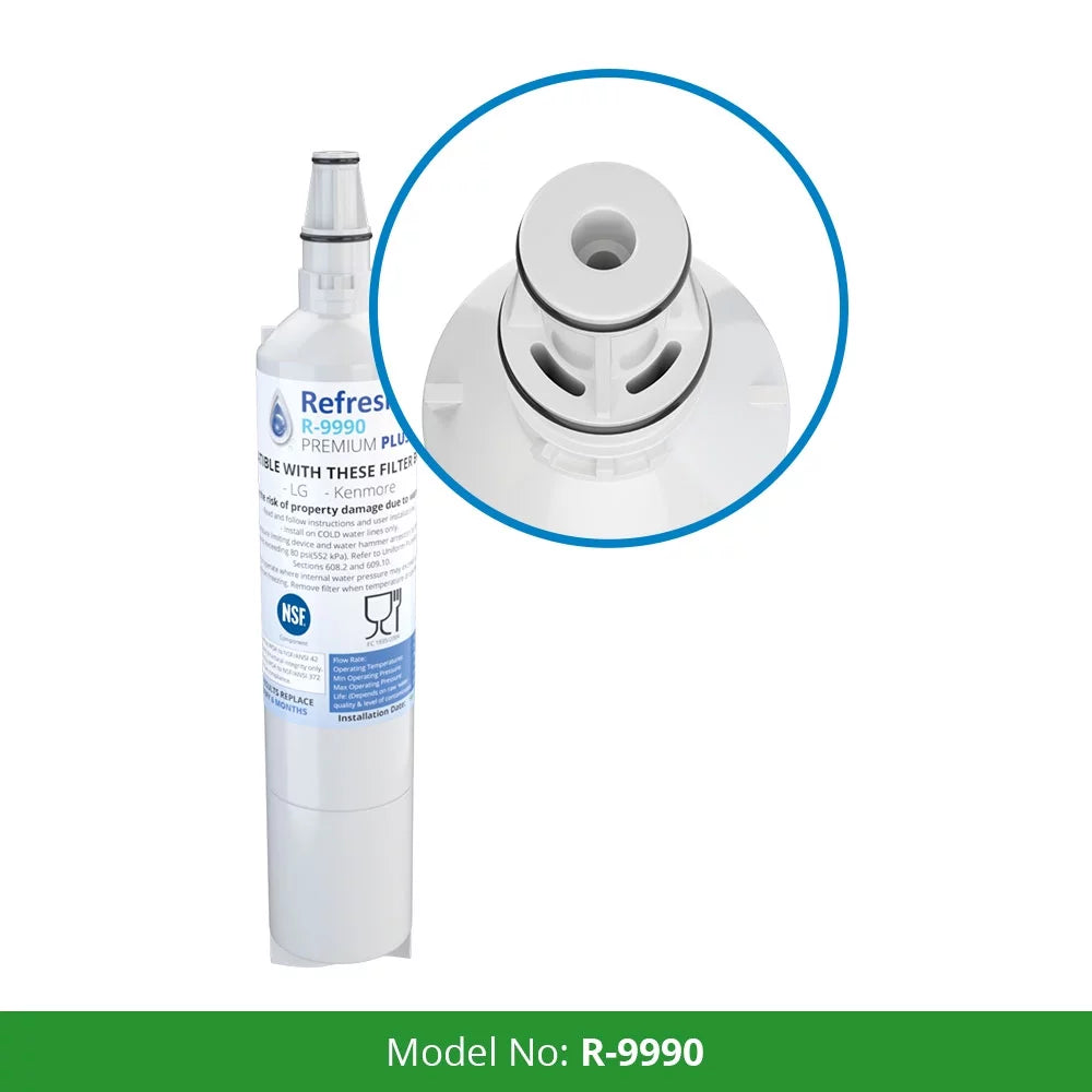 Replacement Water Filter For Tier1 RWF1051 -by Refresh (2 Pack)