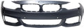 Front BUMPER COVER Compatible For 4-SERIES 2014-2018 Primed with M Sport Line with HLW PDC Sensor Holes/IPAS/Cam Conv/Coupe/HB - CAPA