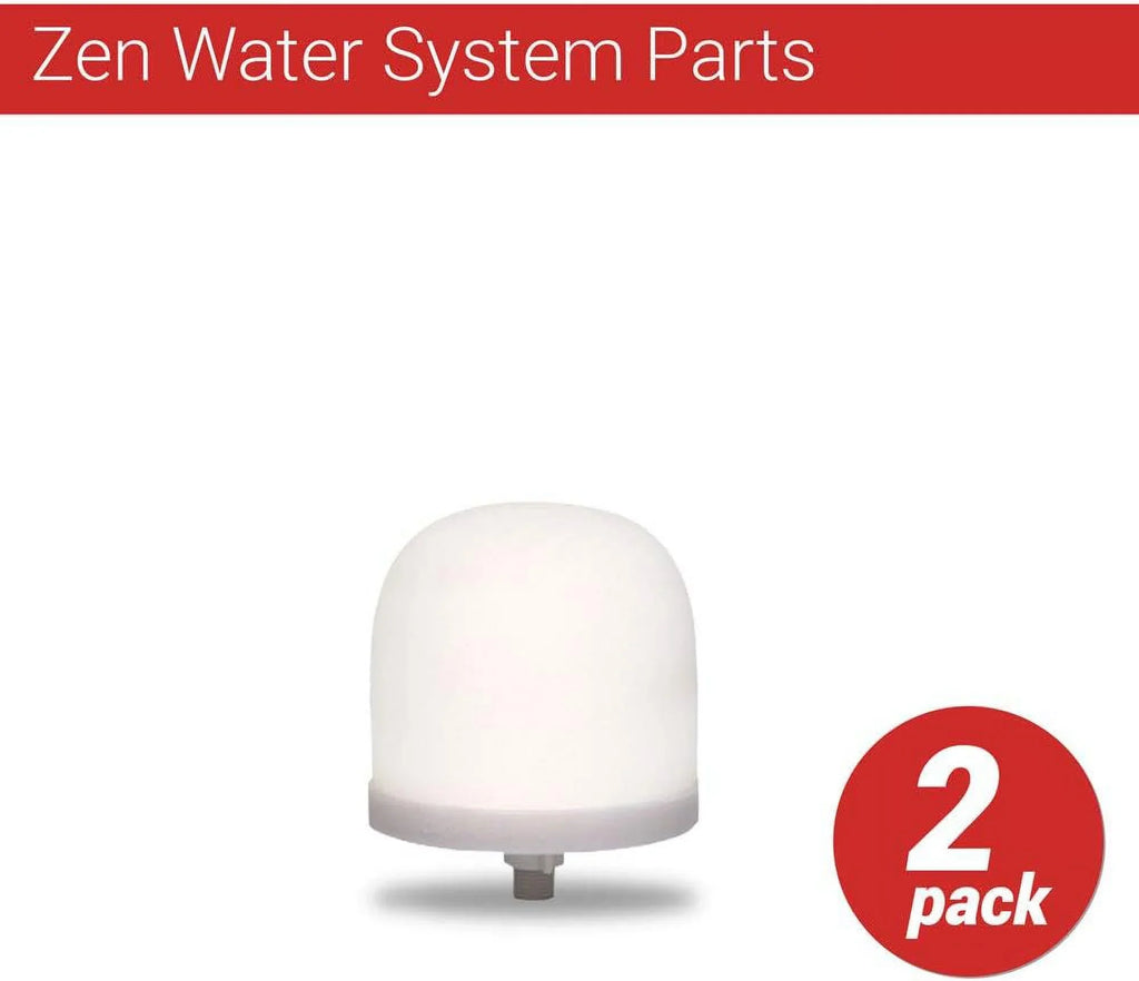 Counter Top Water System Replacement Ceramic Dome Replacement Water Filter 0.5 To 1 Micron (Pack Of 2)