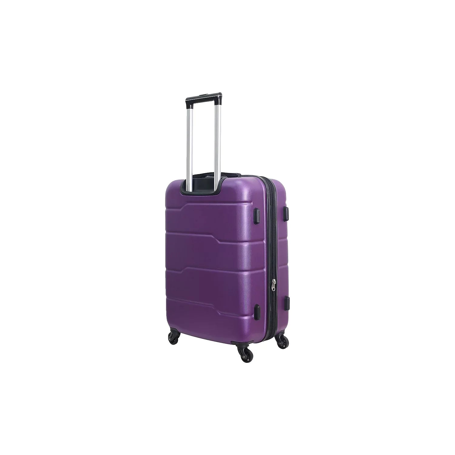 DUKAP RODEZ Plastic 4-Wheel Spinner Luggage Purple (DKROD00M-PUR)