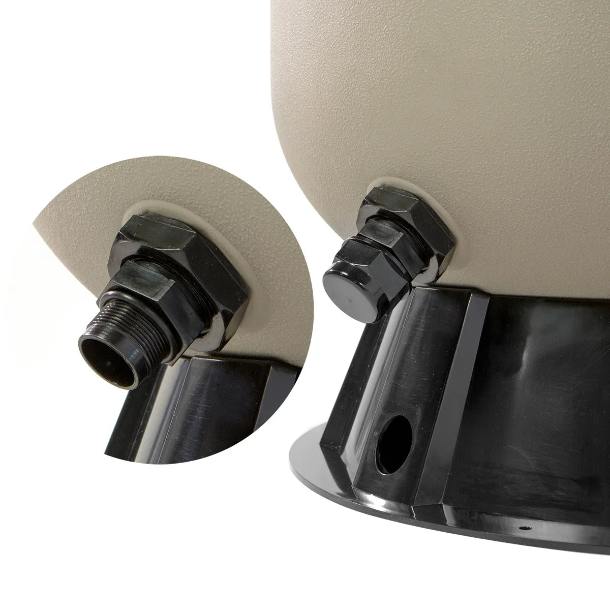 XtremepowerUS Sand Filter System 19", Pressure Water, 360 degree rotation of valve 24,000 Gallons, Gray