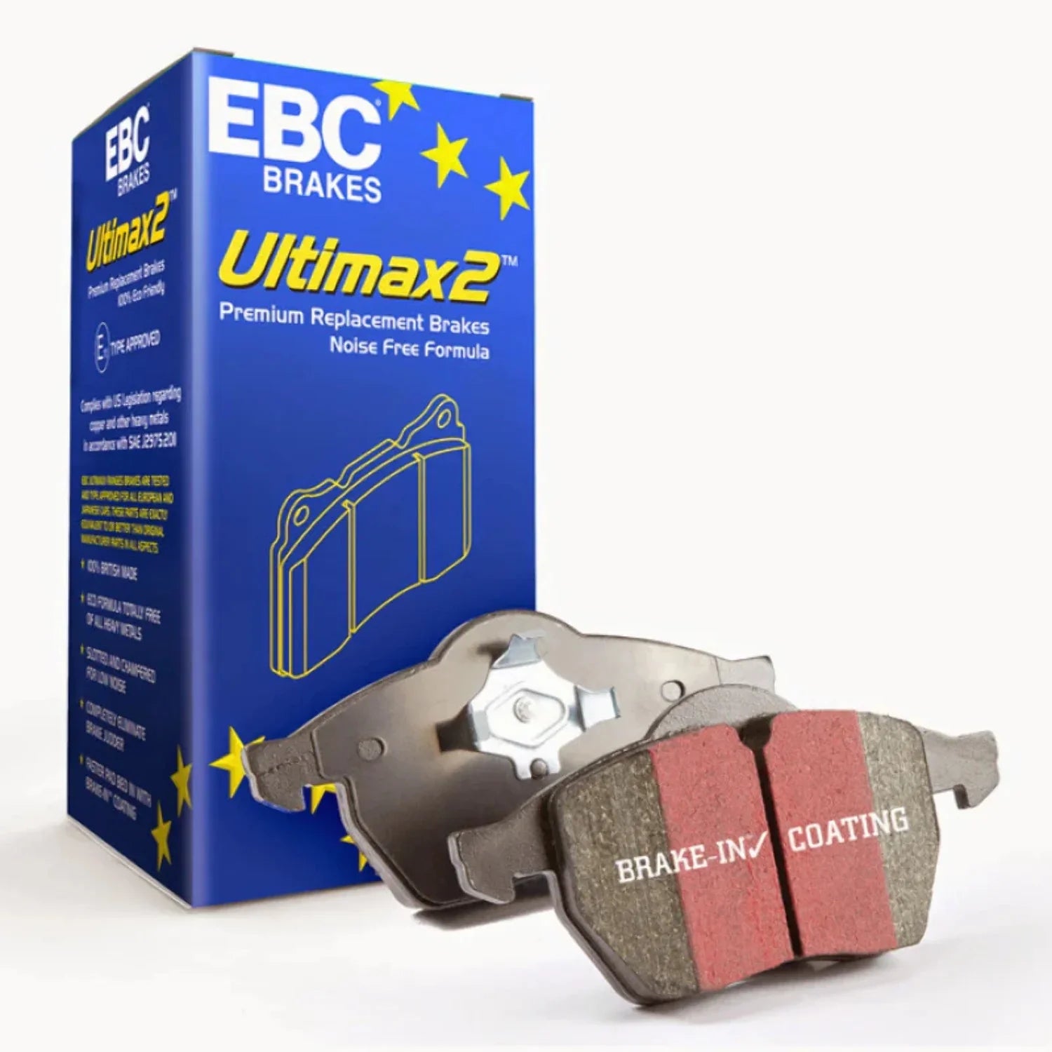 EBC 13-15 Acura ILX 1.5 Hybrid Ultimax2 Front Brake Pads Fits select: 2012-2021 HONDA CIVIC, 2012-2016 HONDA CR-V
