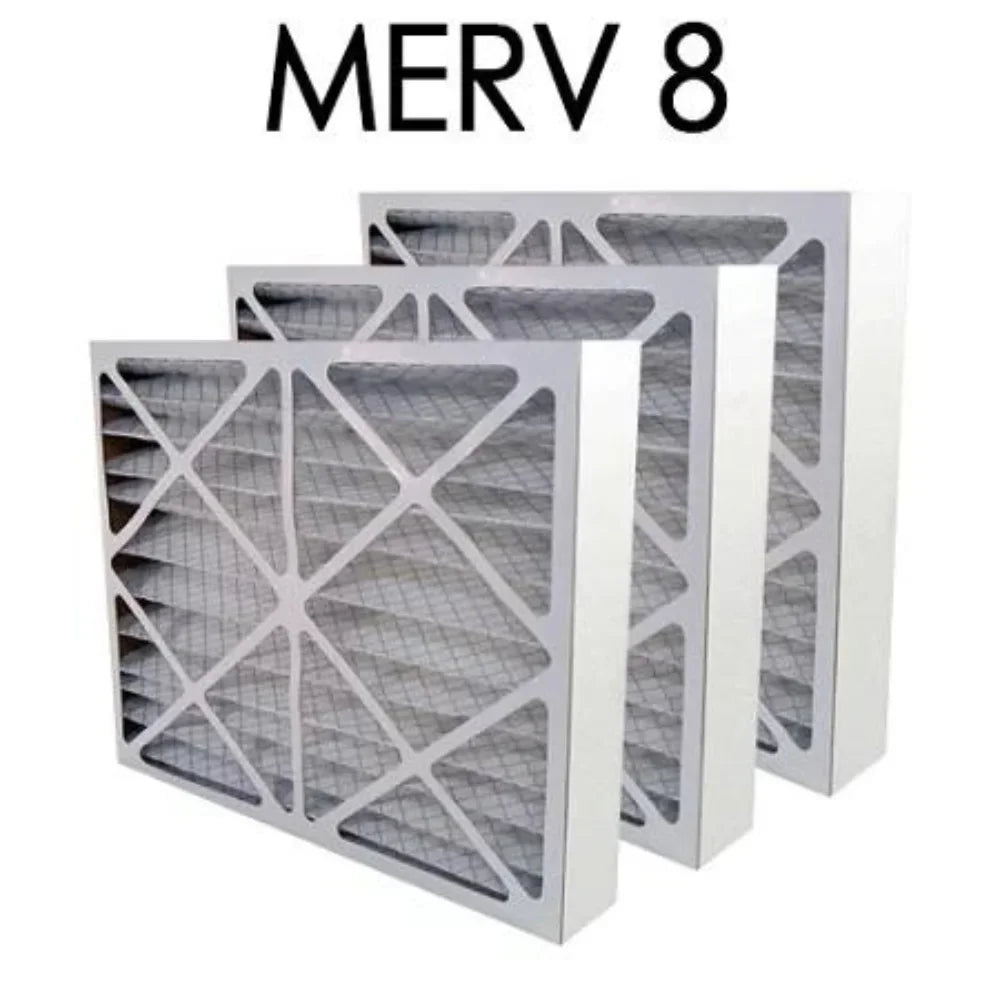 12x12x1 MERV 8 Pleated Air Filter 6PK | 11.75x11.75x.75 - Actual Size