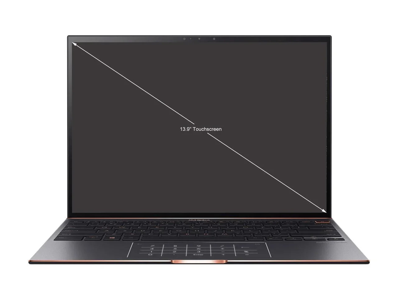 ZenBook S Ultra Slim Laptop, 13.9" 3300x2200 3:2 500nits Touch Display, Evo Platform Core i7-1165G7 CPU, 16GB RAM, 1TB SSD, Thunderbolt 4, TPM, Windows 10 Pro, Jade Dark UX393EA-XB77T