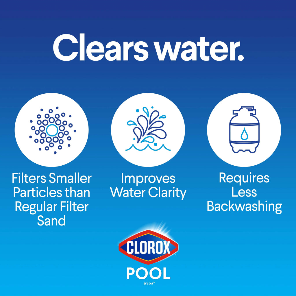 Clorox Pool&Spa 25 lb Filter Granular Sand Plus (for Swimming Pool Use)